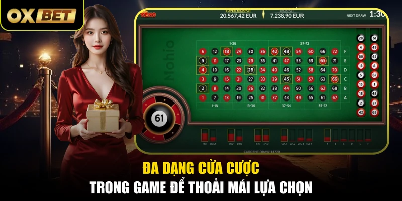 Đa dạng cửa cược trong game để thoải mái lựa chọn